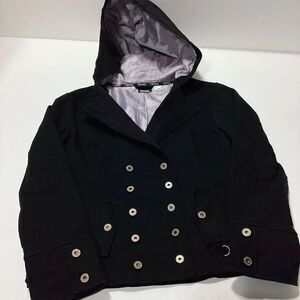 Nomis Crossover Front Jacket With Hood Double Breasted L